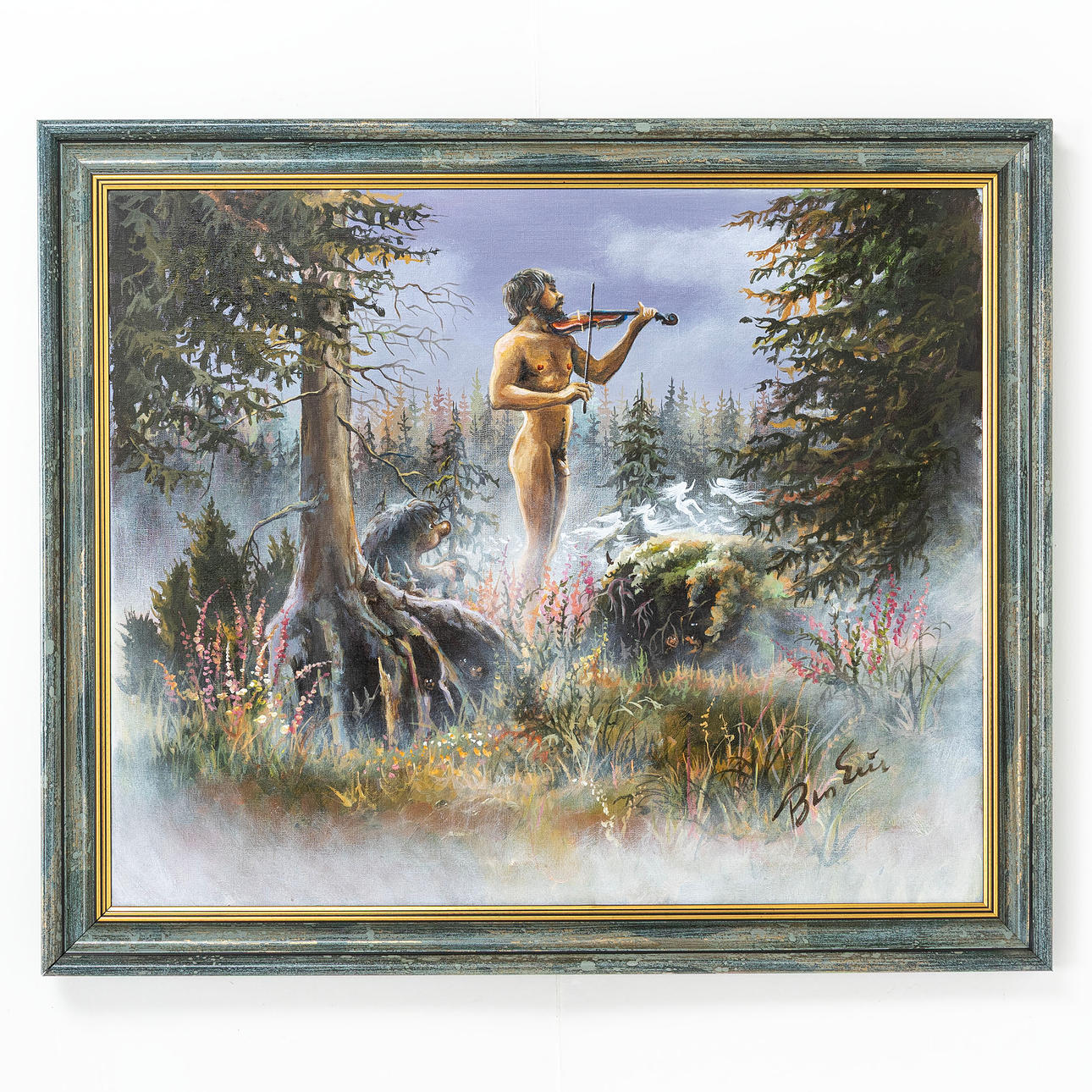 BROR-ERIC BERGQVIST. Oil on canvas, signed.