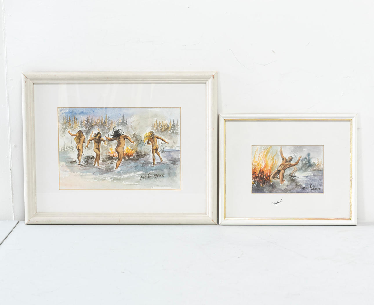 BROR-ERIC BERGQVIST. Watercolour, 2 pieces, signed.