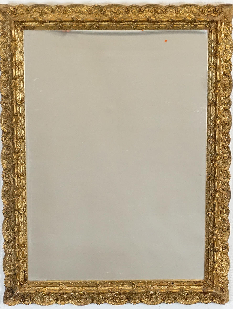 A 20th century bronze mirror.