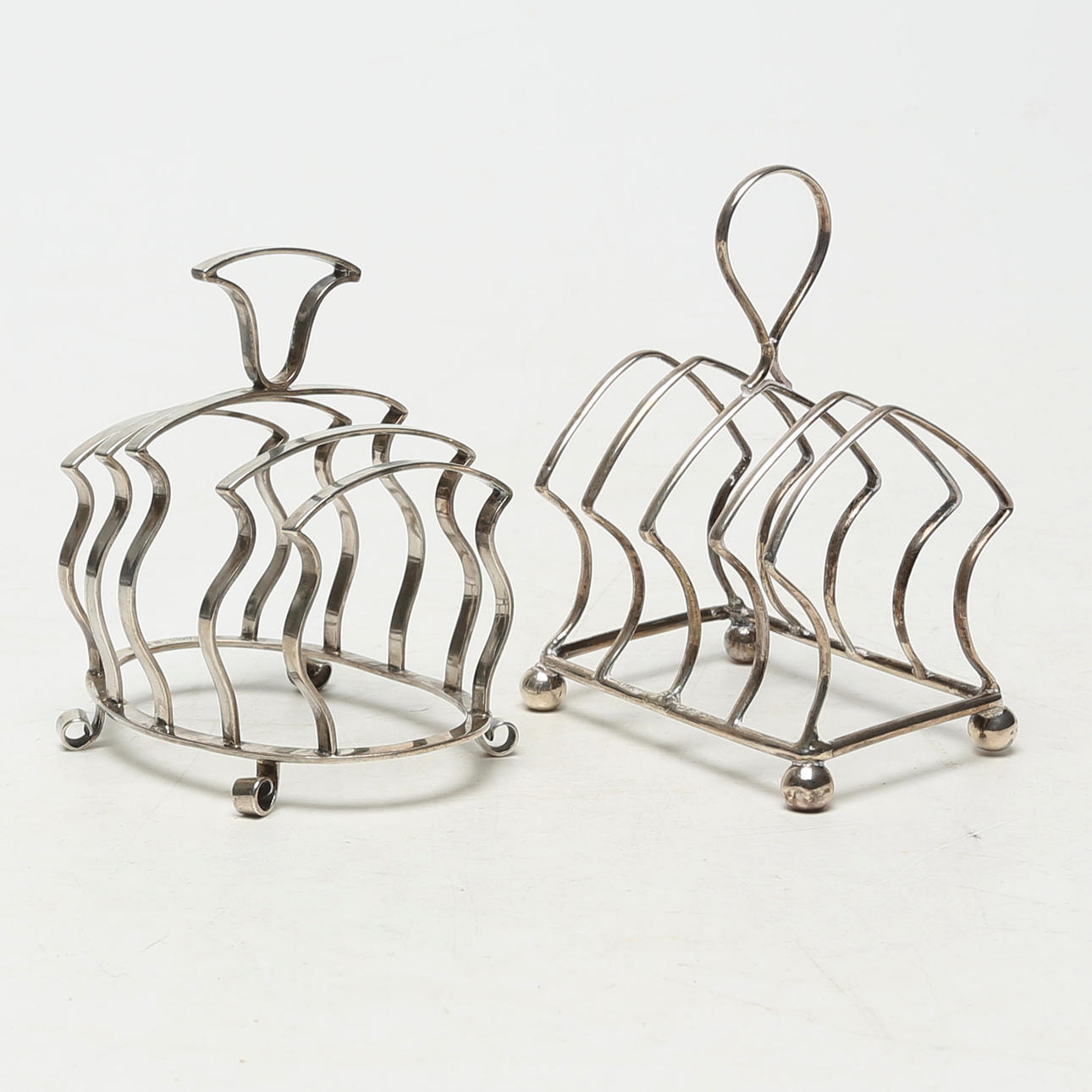 TOAST STAND, 2 pcs, silver, similar.