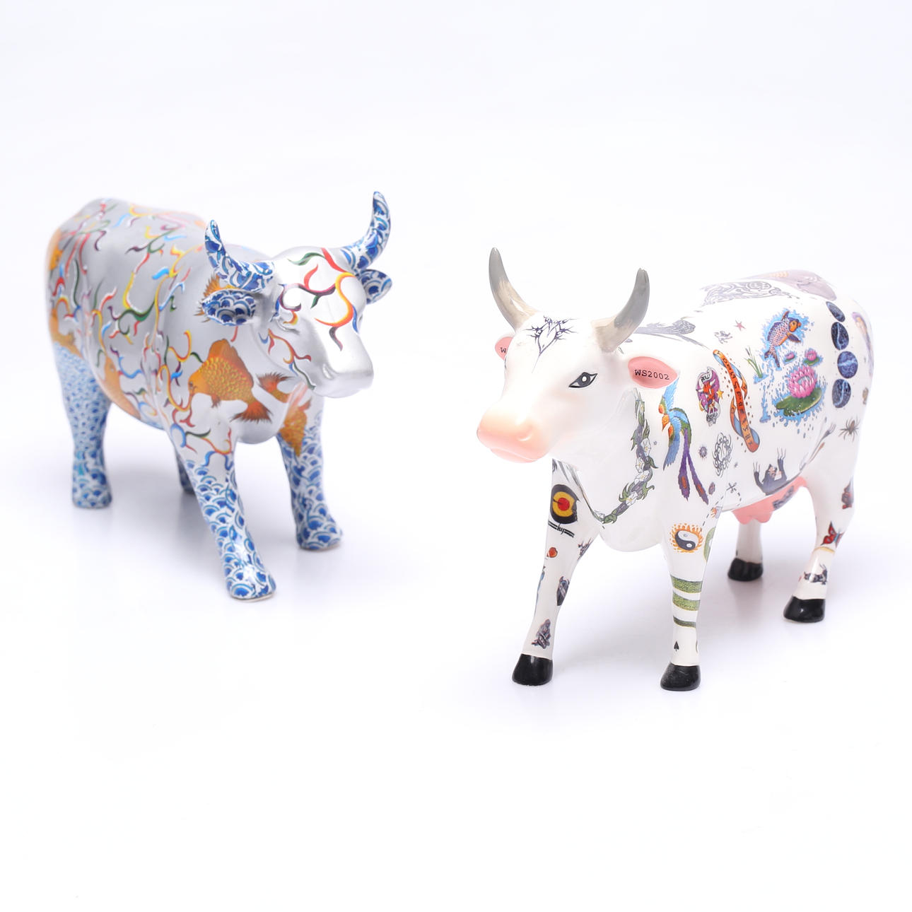 TWO SCULPTURES, Cow Parade, 2002 and 2007.