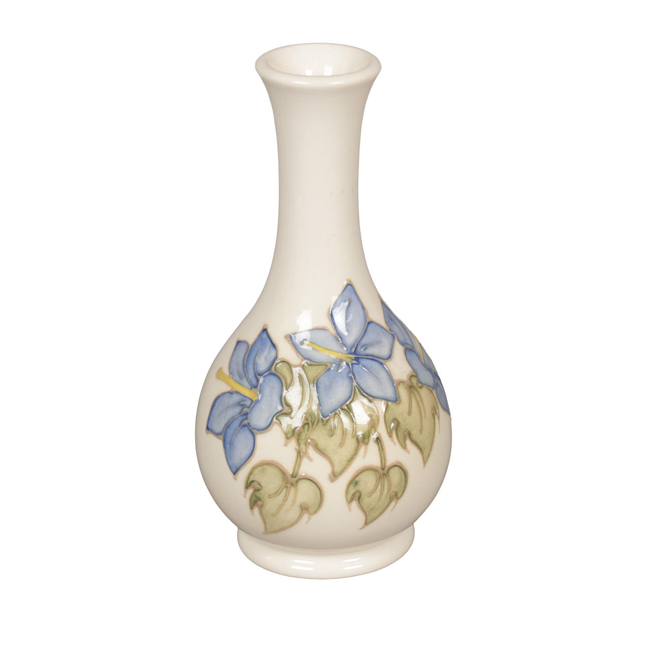 A MOORCROFT "SPRING FLOWERS" VASE.