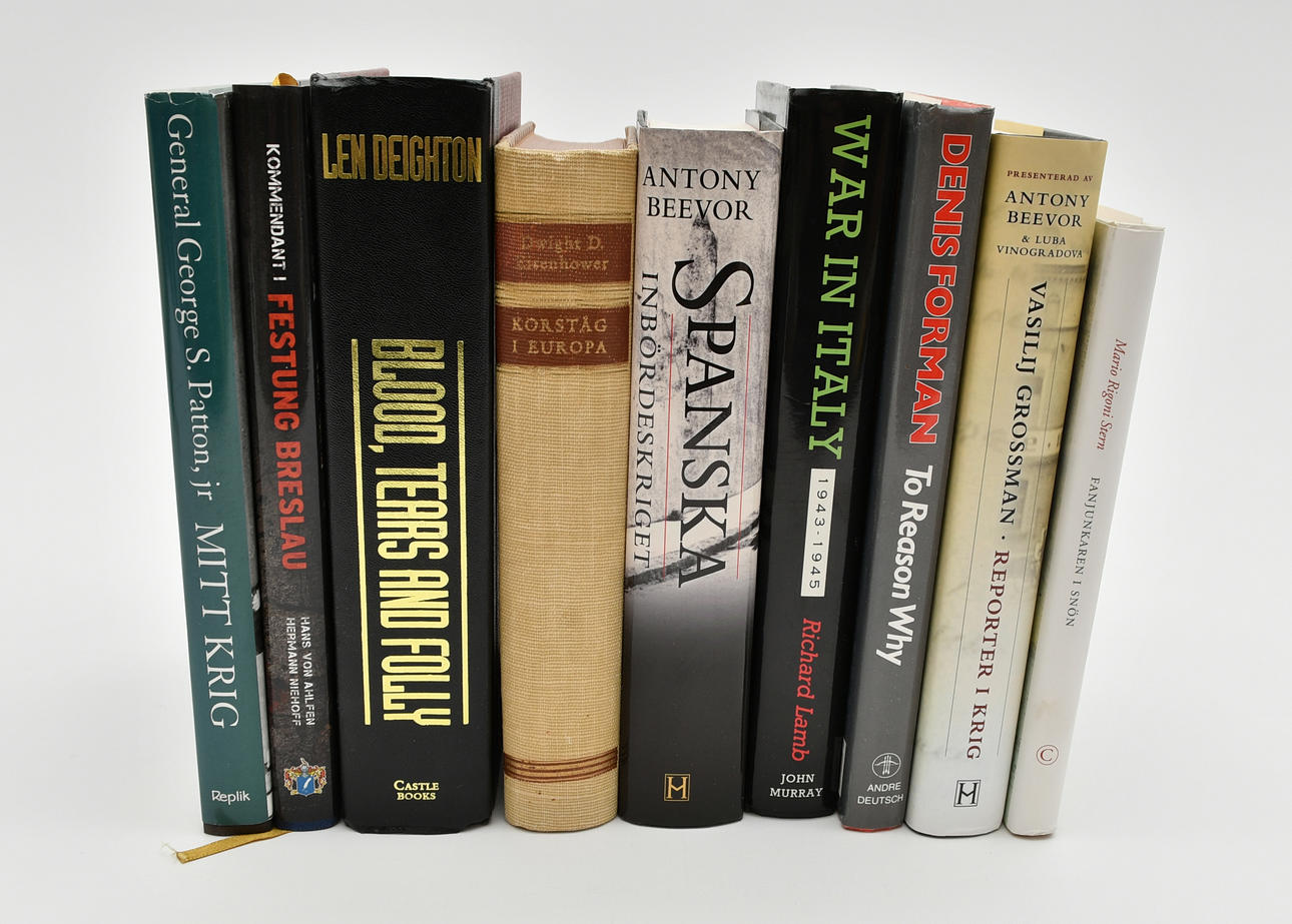 Böcker om krig i Europa. 9 volymer.
