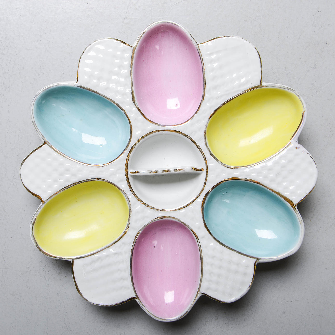 ÄGGFAT, porslin, 1930/1940-tal.