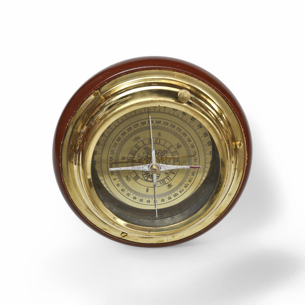 KOMPASS TRÄ/MÄSSING, SAMTIDA.