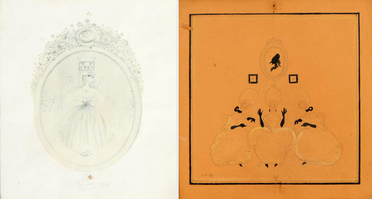 EINAR NERMAN. Conversing women.