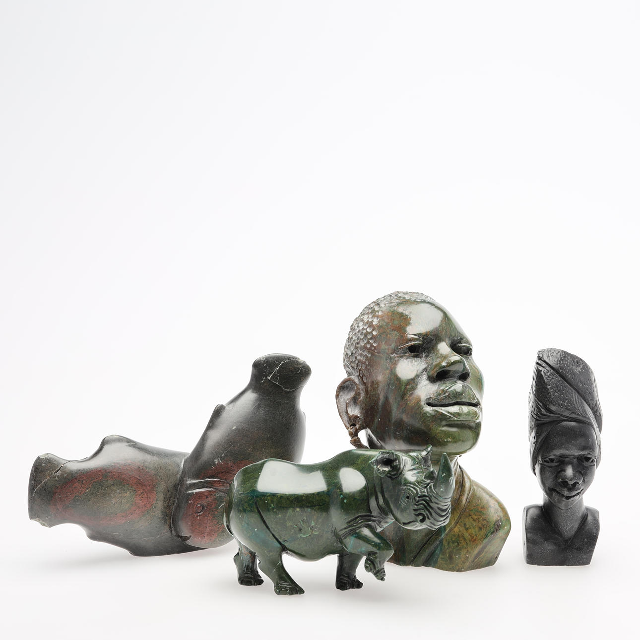 SCULPTURES stone 4 pcs Zimbabwe.