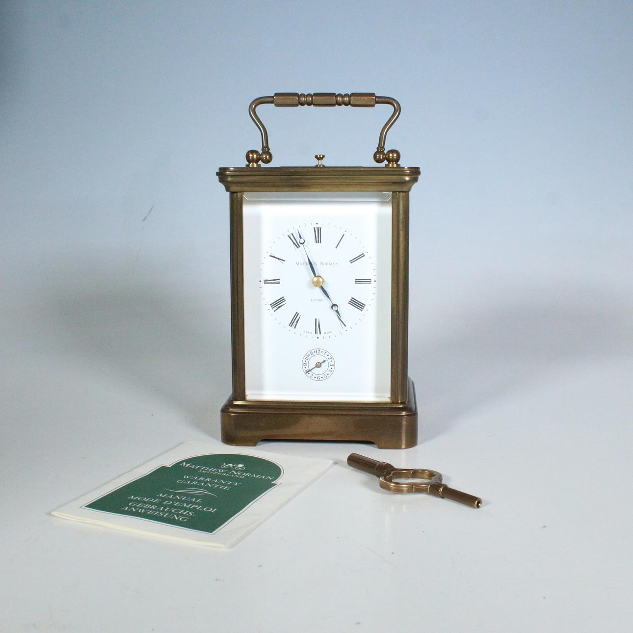 Matthew Norman クラシック置時計 アンティーク レトロ 1751 Matthew Norman 1751, London, a Grand Corniche brass alarm/striking