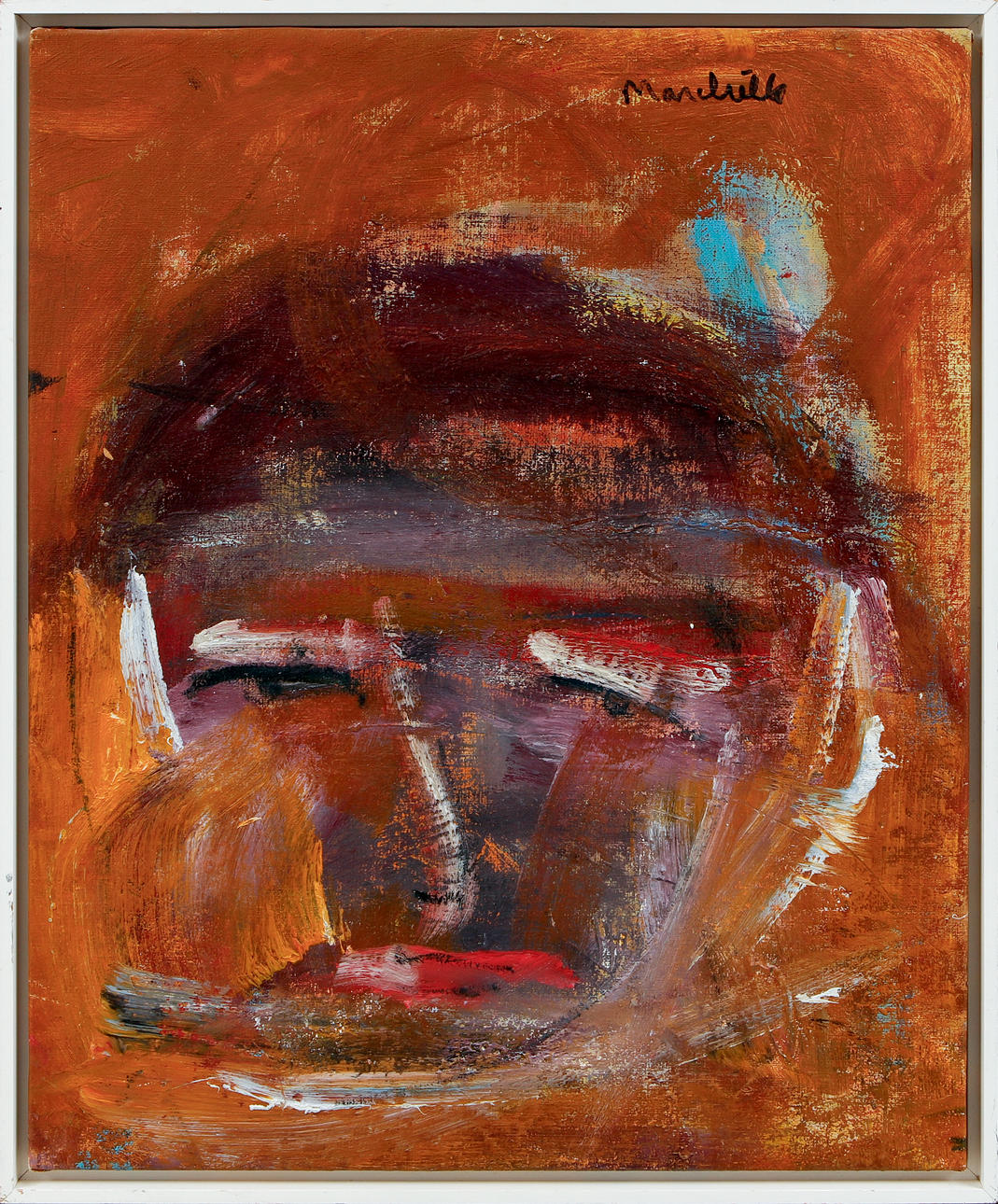 MARCHELLO STENBLOCK. Portrait, oil on canvas, signed.