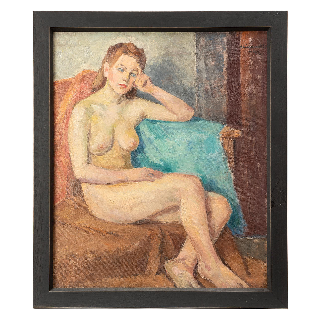 ELLIS WALLIN. Oil on canvas, signed and dated 1942.