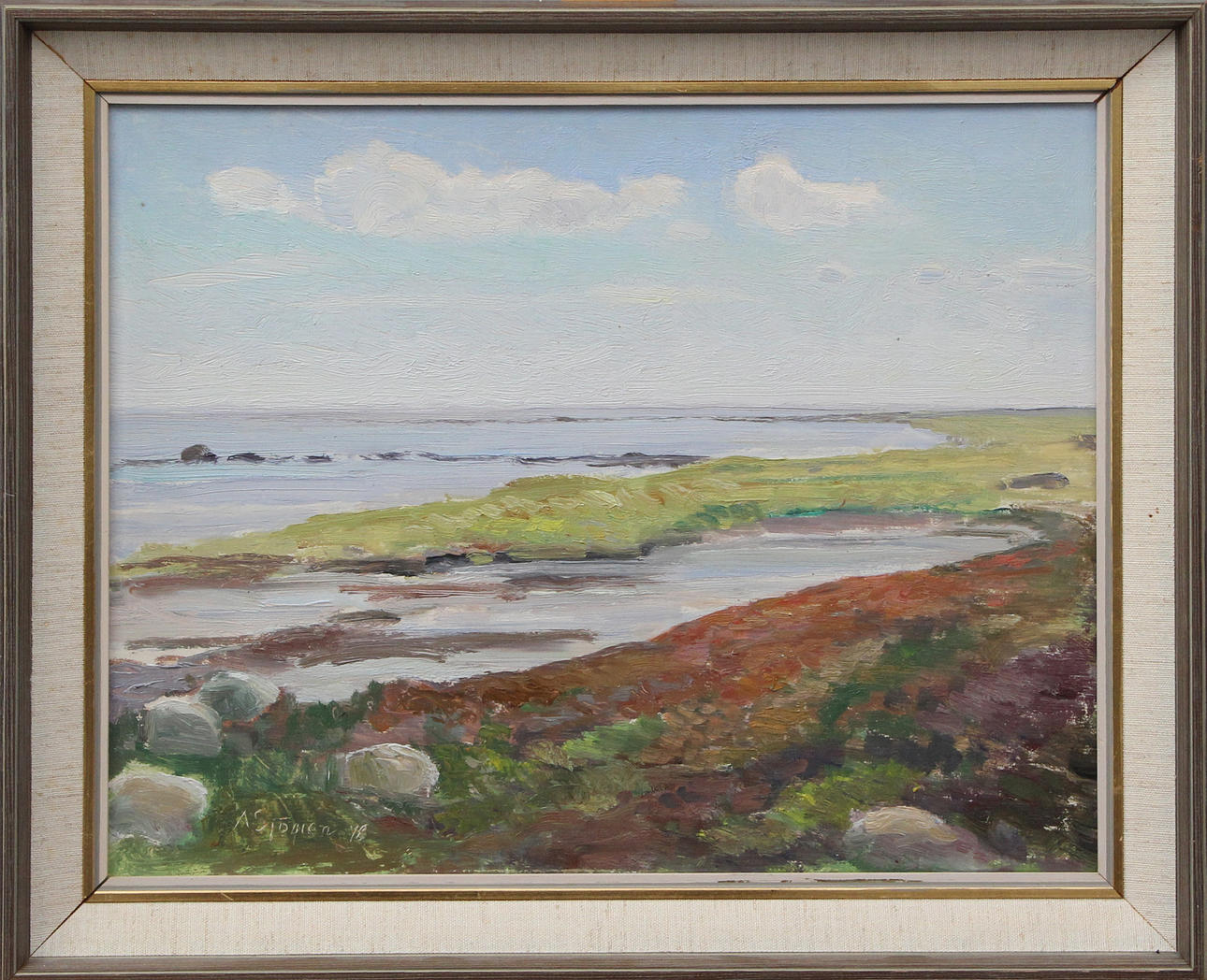 ALEX SJÖGREN. OIL, on panel, signed.