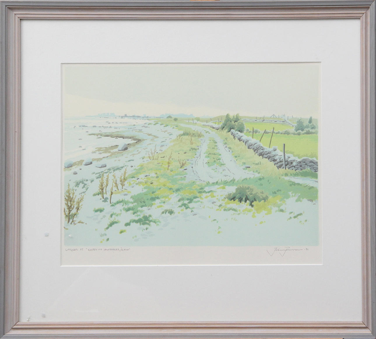 JOHAN PERSSON. LITO, signerad, 1991.