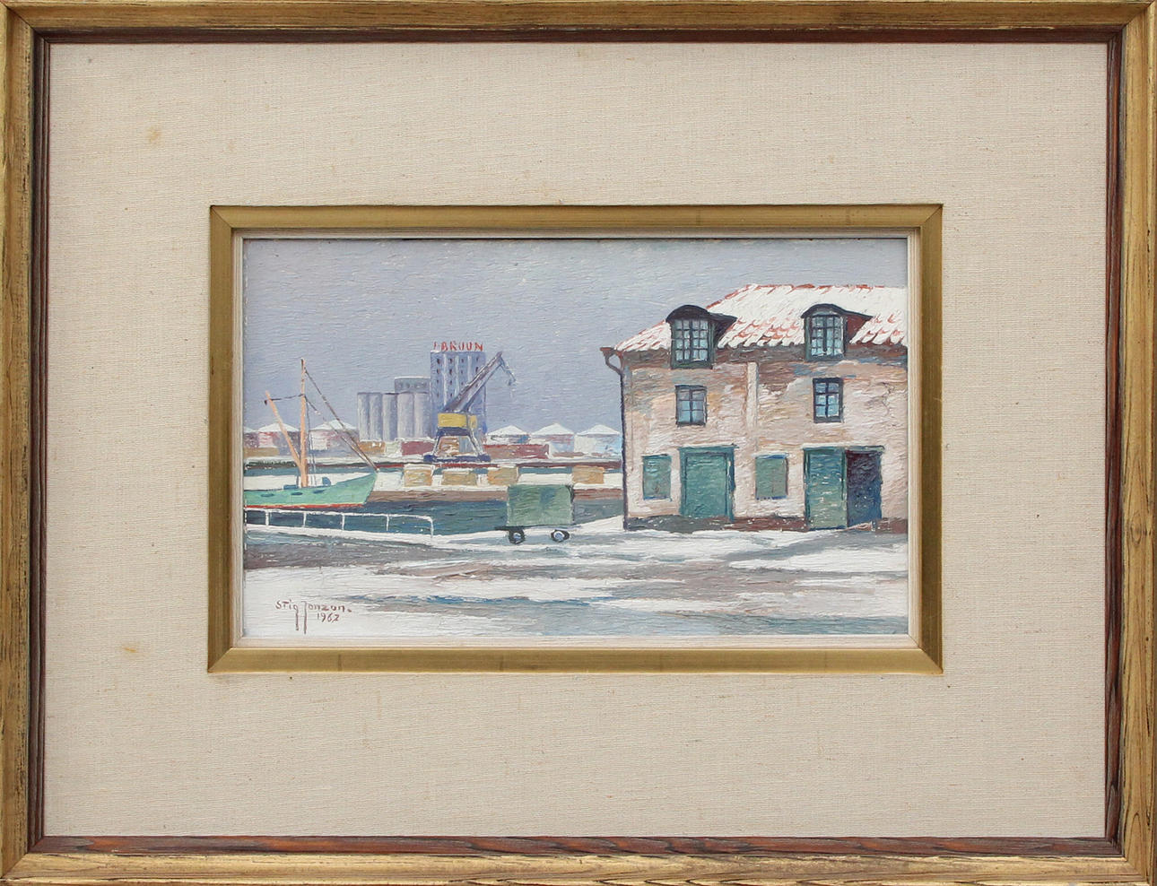 STIG JONZON. OLJA, on panel, signed, 1962.