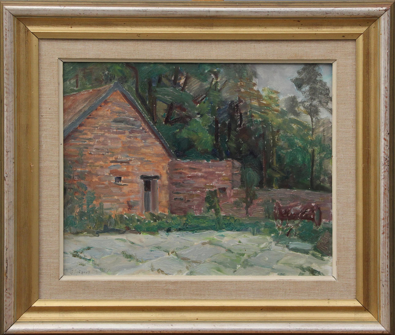 ALEX SJÖGREN. OIL, on panel, signed.