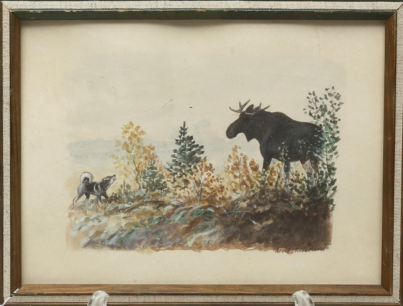 ARVID ANDERSSON. WATERCOLOR, signed.