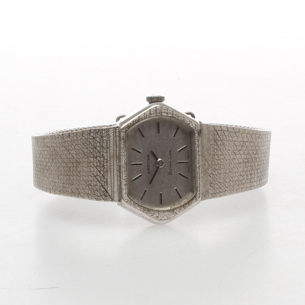 ARMBANDSUR, dam, Certina Silver Line, manuell, cal. 13-22, boett och länk av silver.