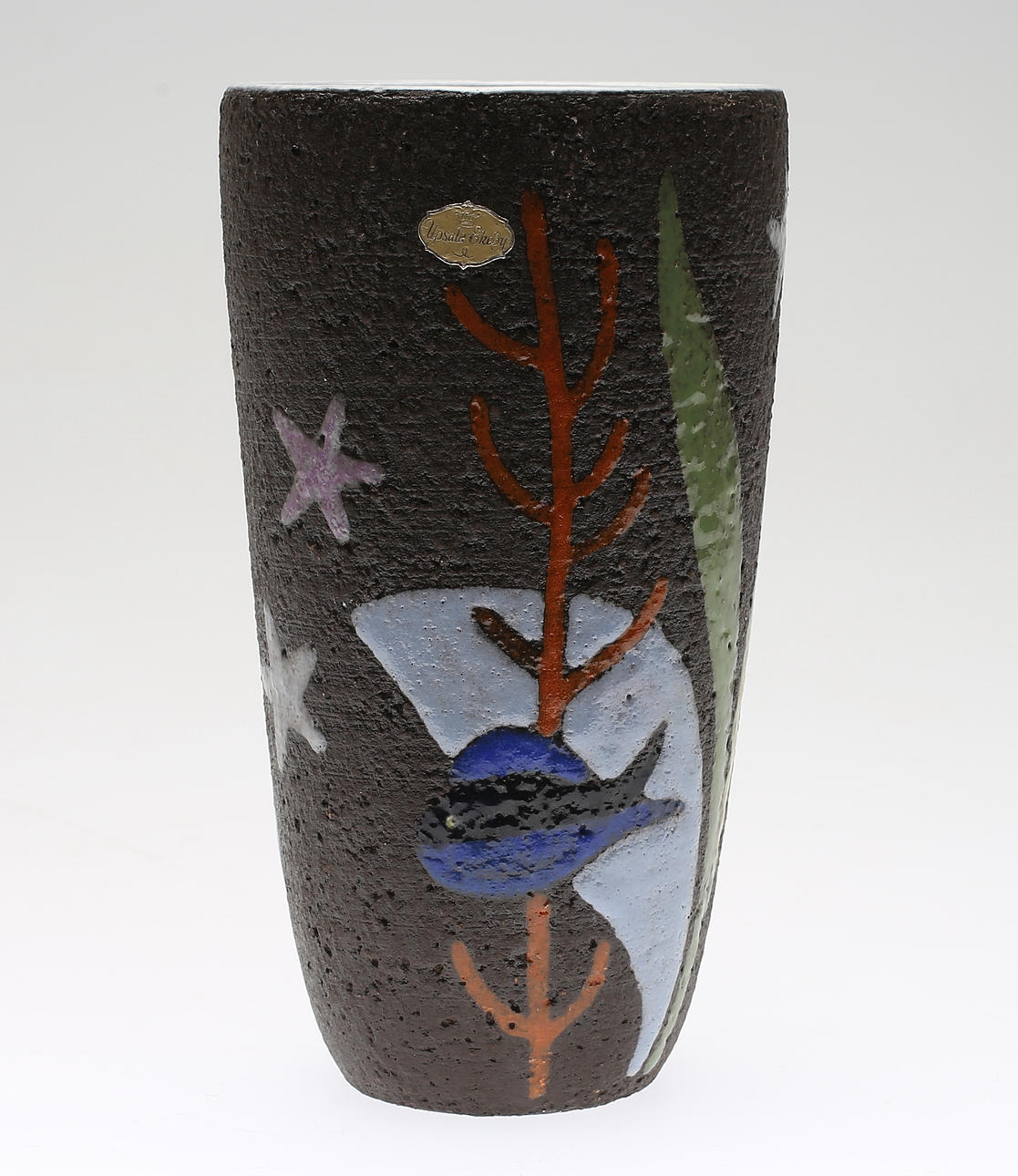 VAS, chamotte, "Havsflora", Anna-Lisa Thomson, Upsala-Ekeby, 1900-talets mitt.