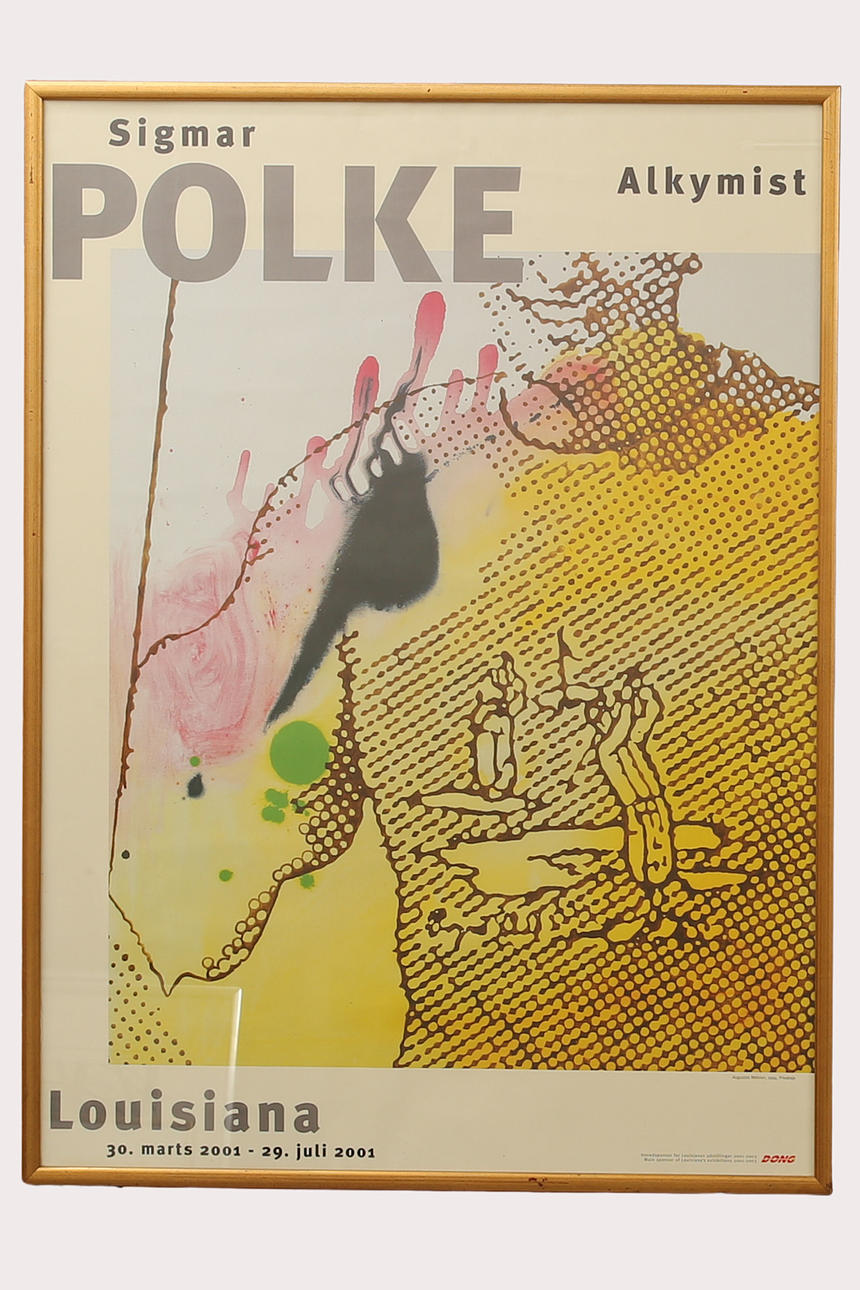Sigmar Polke 2001年ポスター SIGMAR POLKE, exhibition poster, Louisiana 2001. Art - Engravings
