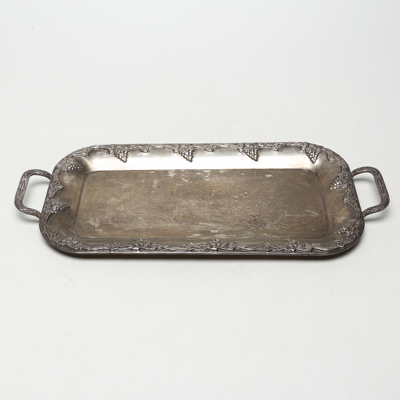 A tray, nickel silver.