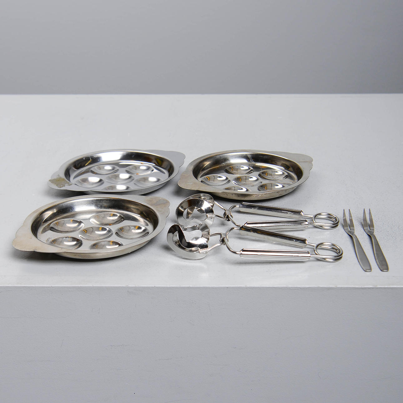 SERVING SET for ESCARGOT, for 2 people.