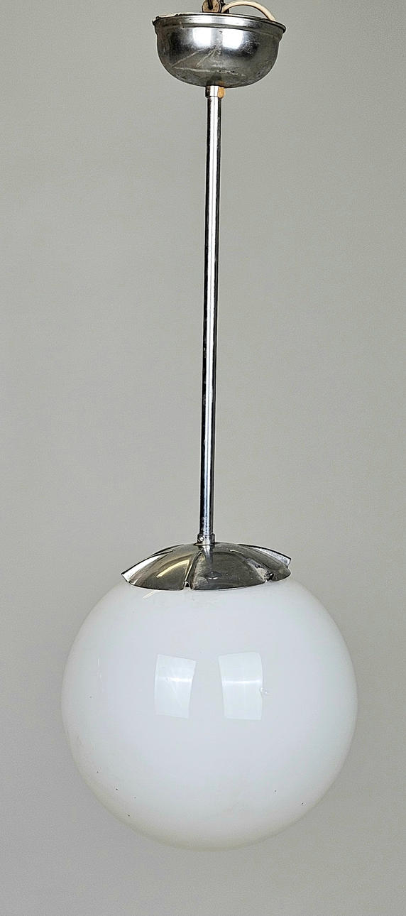 A mid 20th century ceiling lamp, height approx. 55 cm.