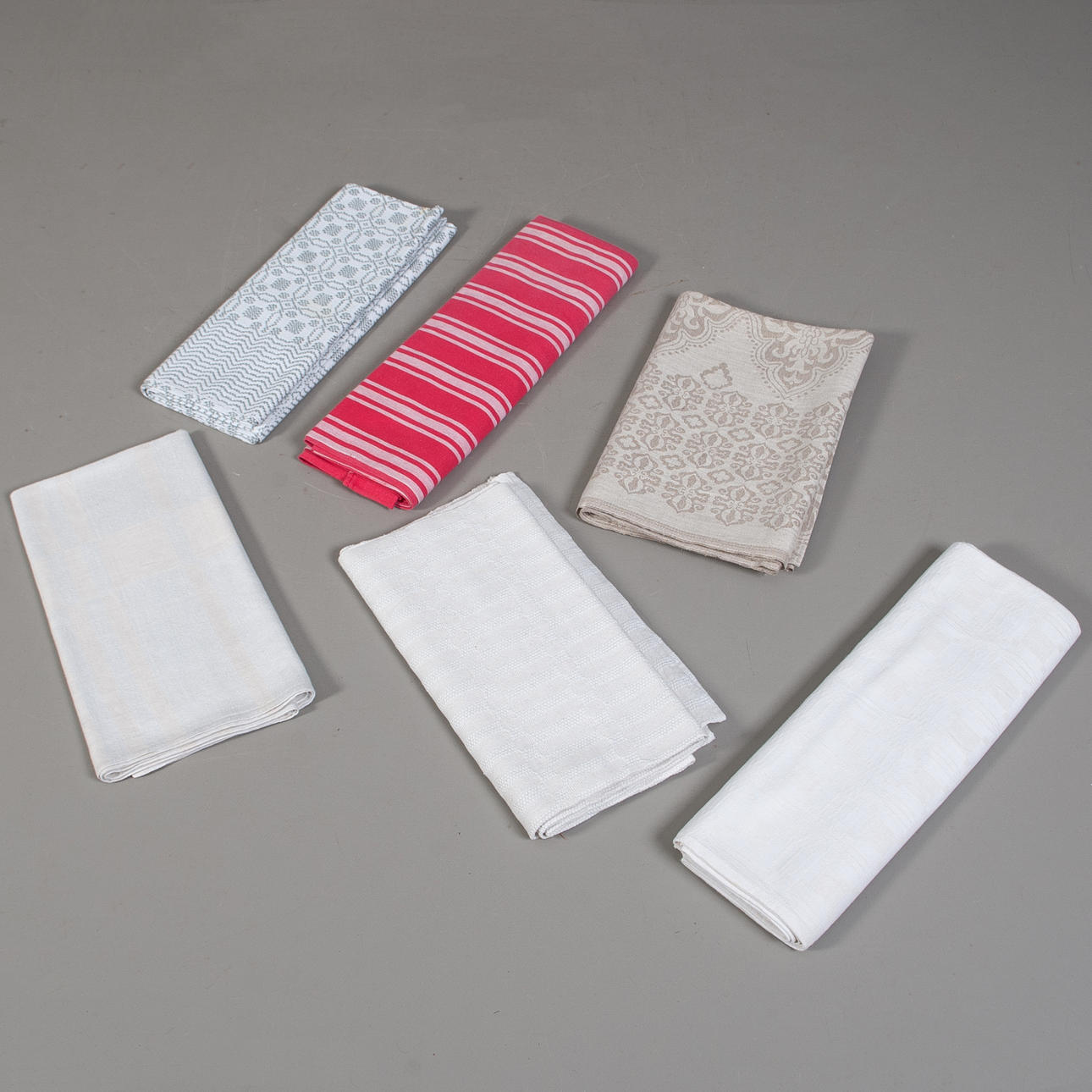 TABLECLOTHS. 6 pcs, linen, cotton.
