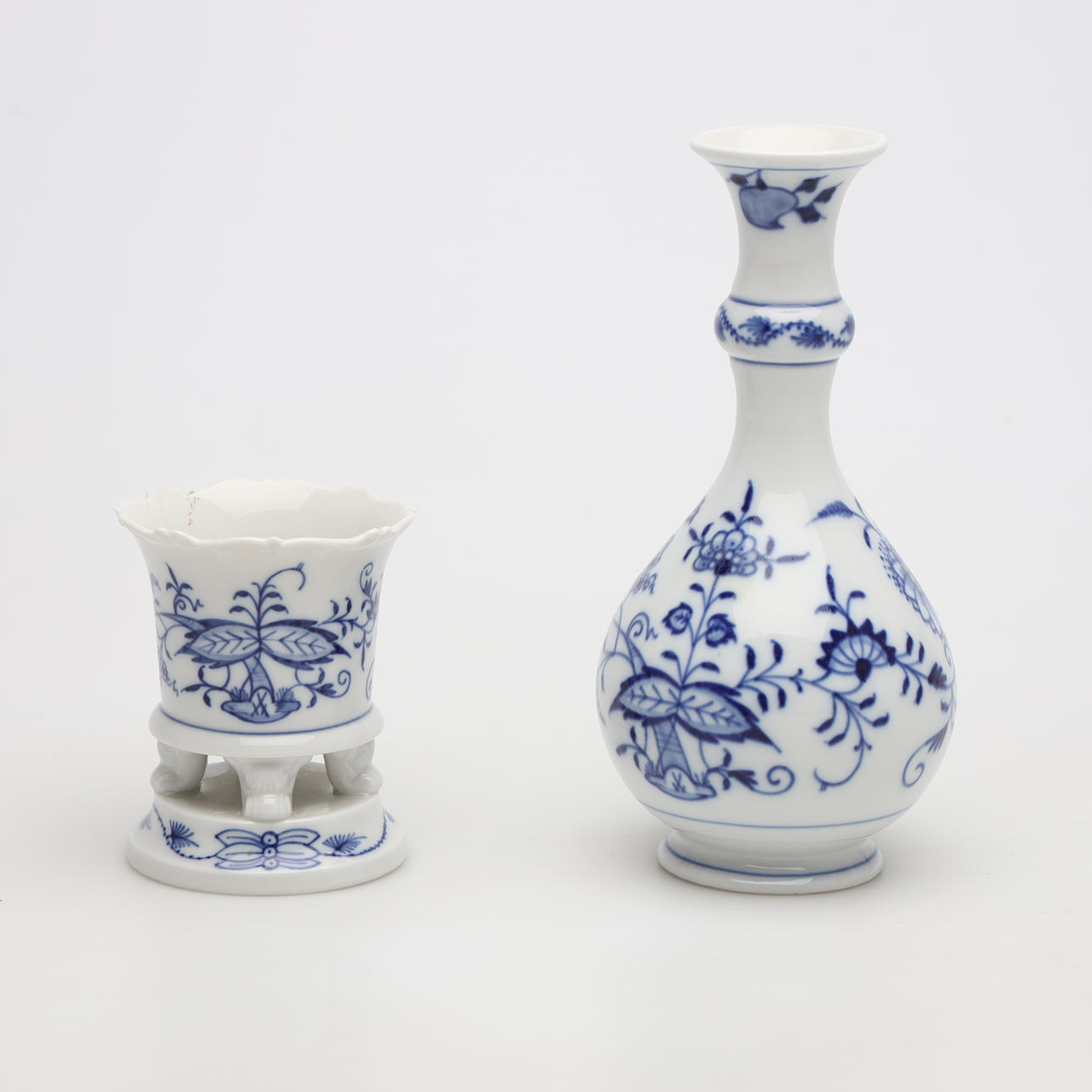 Two porcelain vases, Meissen, Germany.