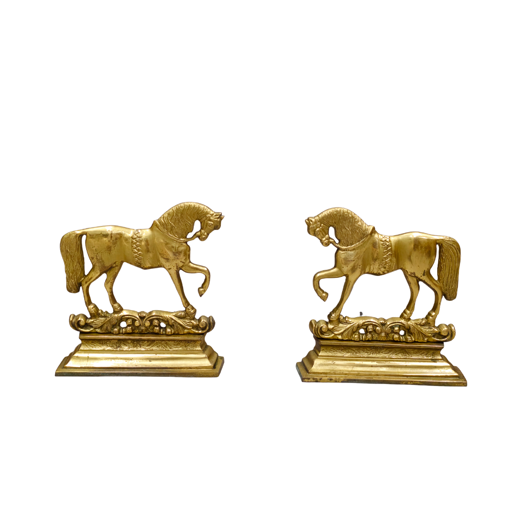 PAR BRONZE HUDORME, HESTE.