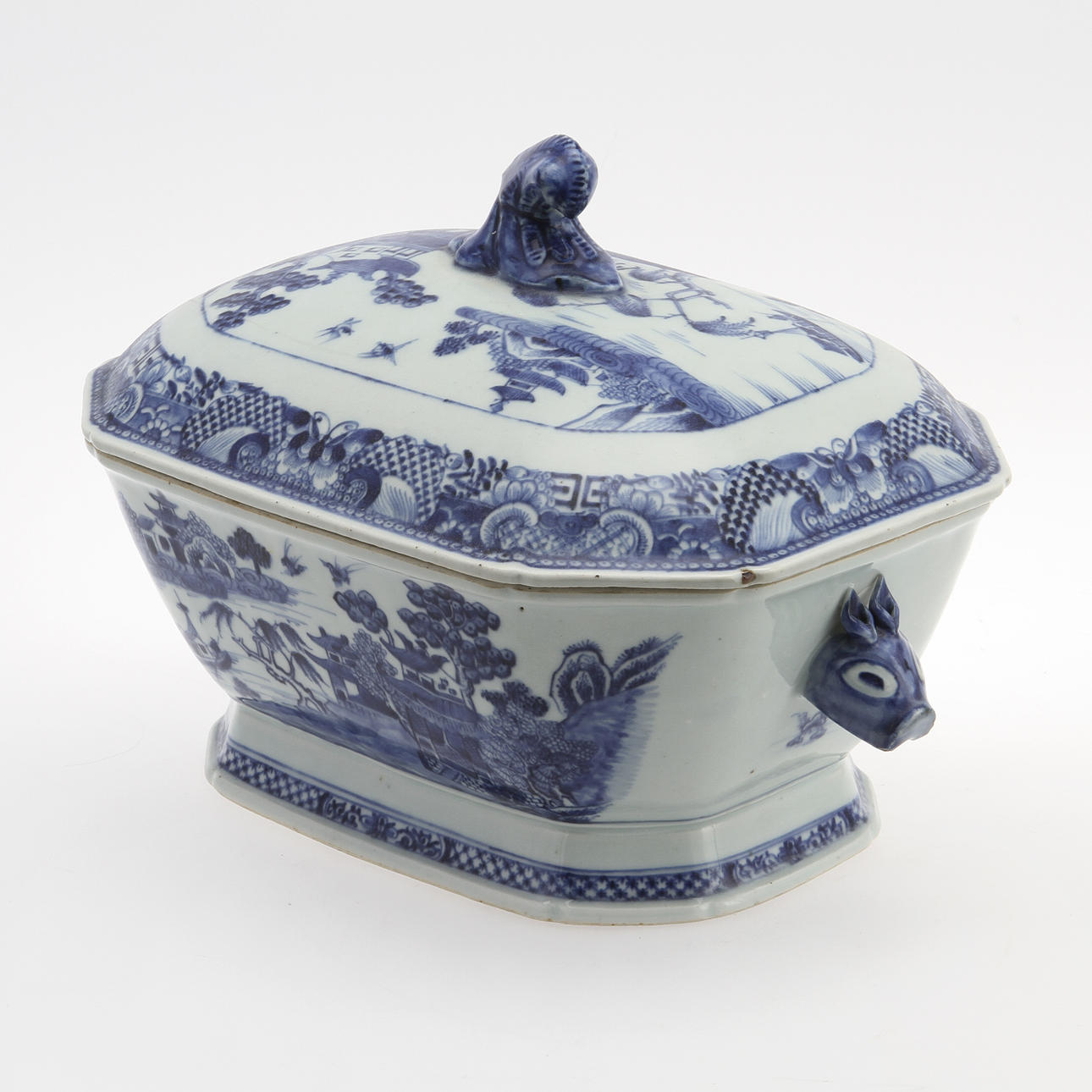 TERRIN MED LOCK, porslin, Kina, Qianlong (1735-1796).