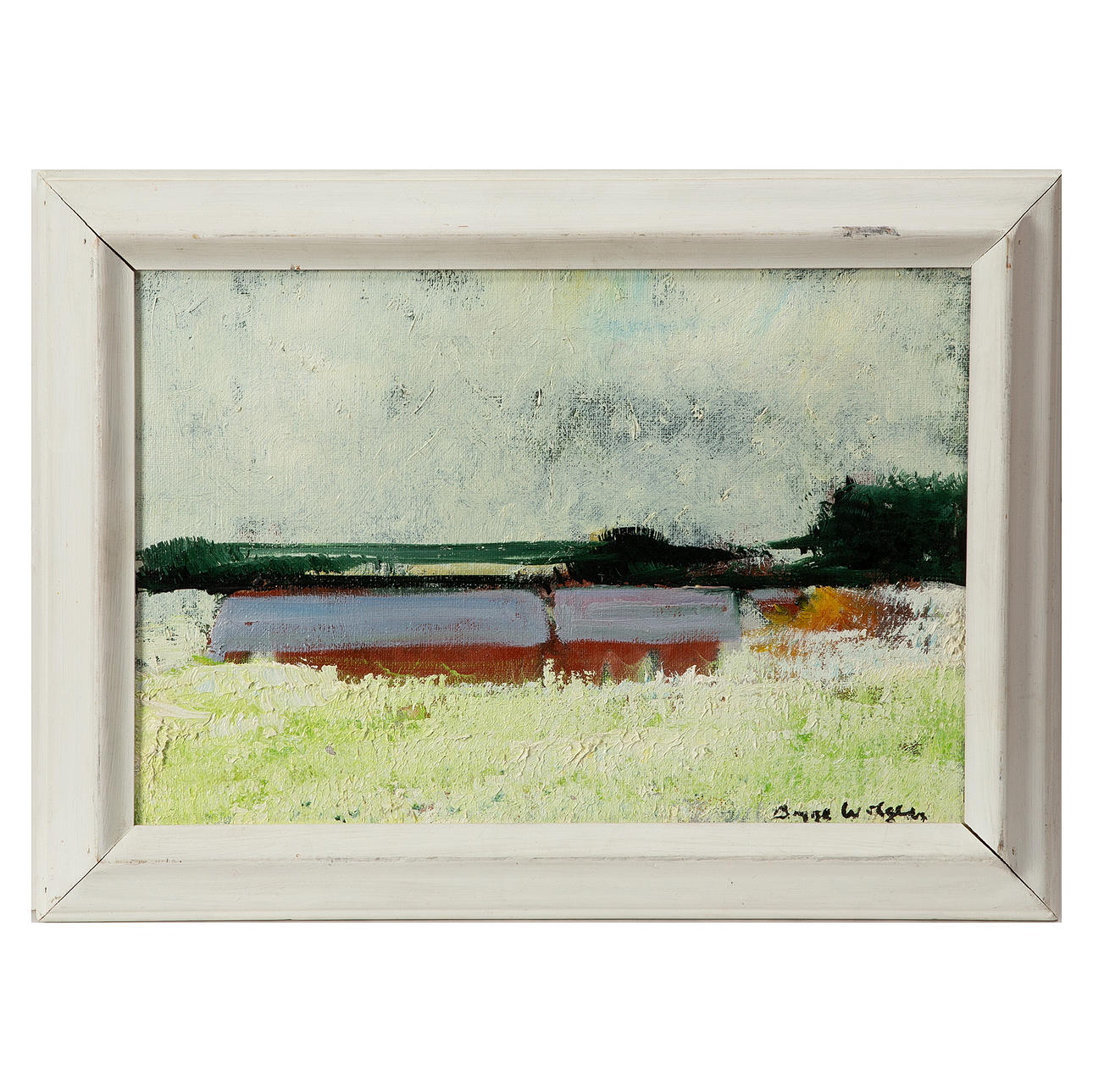 BEPPE WOLGERS. Oil on canvas, signed.