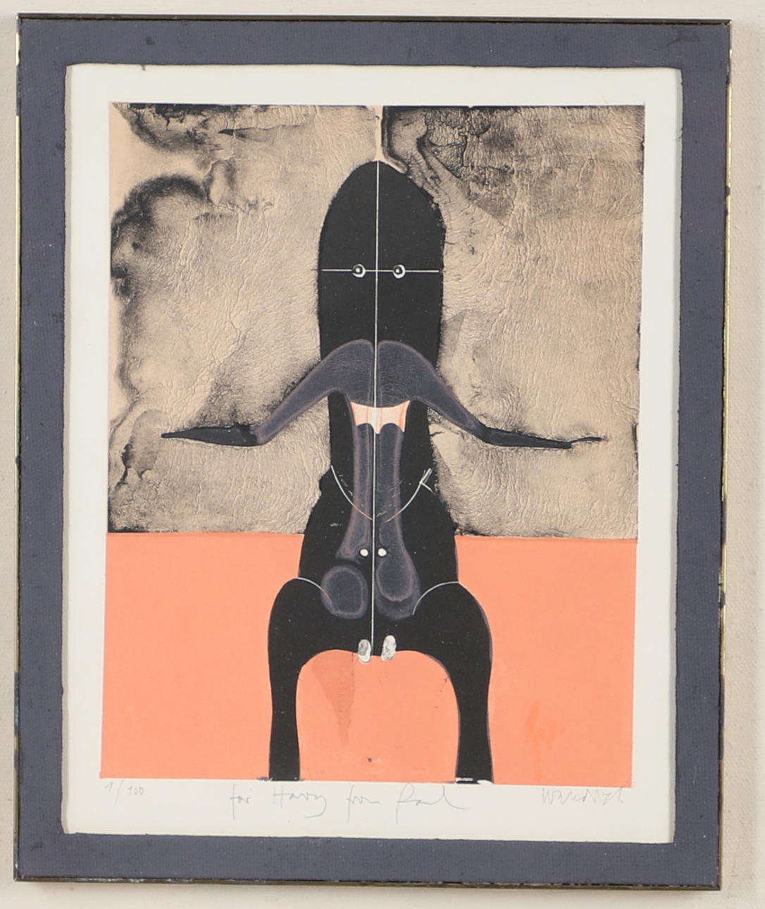 PAUL WUNDERLICH (1927-2010). 'CHAIRMAN'.