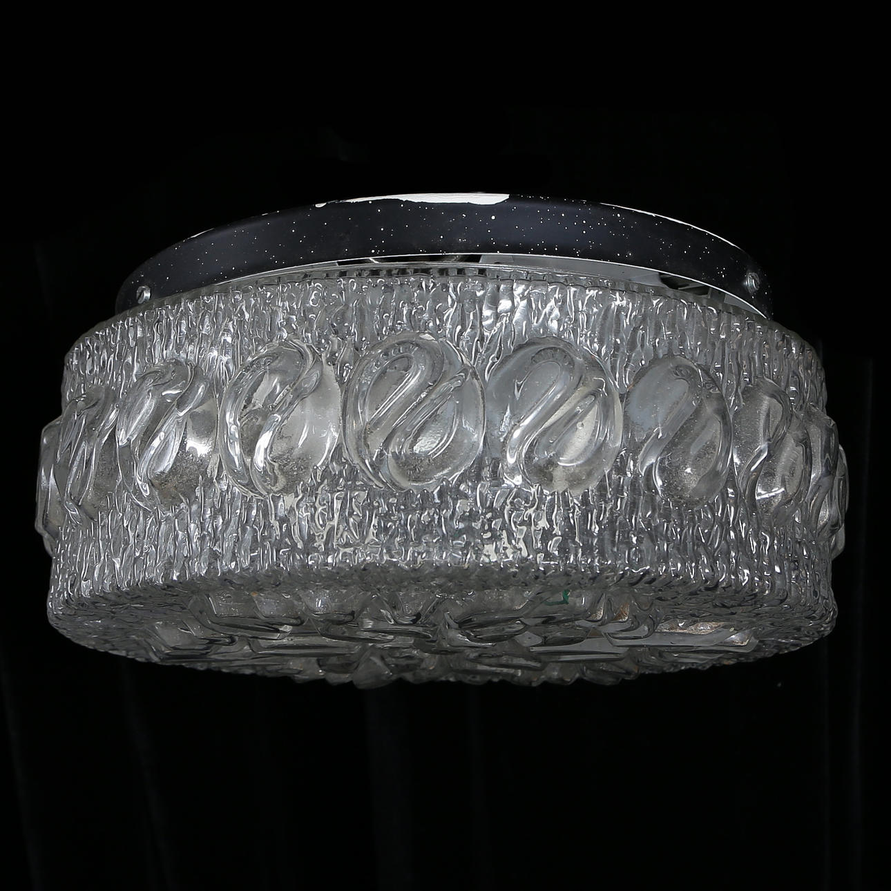 TAKPLAFOND, GLAS SAMT METALL, 1900-TAL.