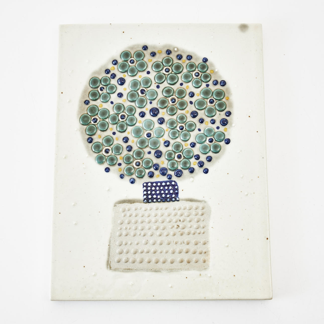 SYLVIA LEUCHOVIUS. Plaque. stoneware, monogram signed, Rörstrand Ateljé.