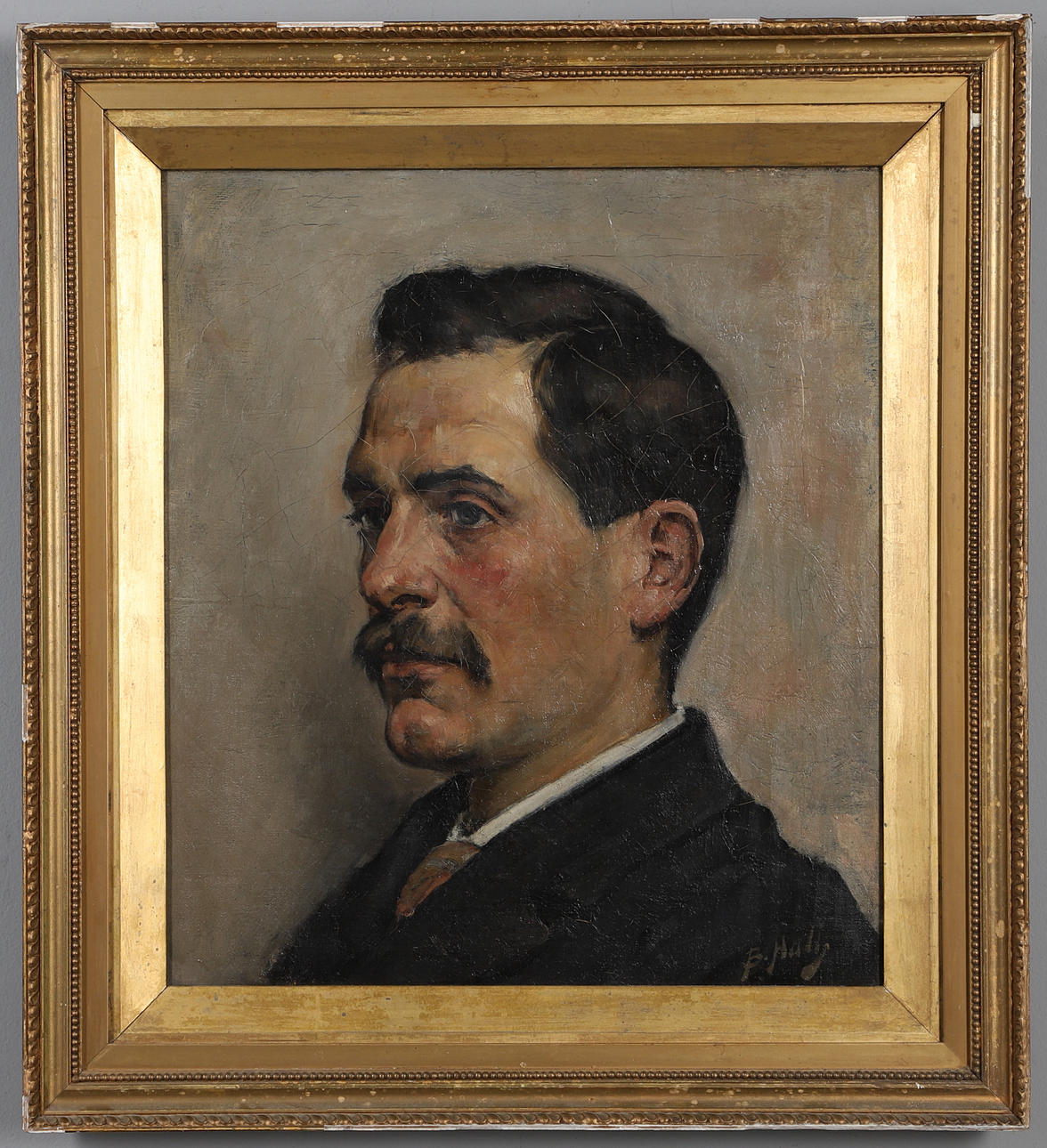 LINDSAY BERNARD HALL NEAC (1859-1935). PORTRAIT OF A GENTLEMAN, POSSIBLY A SELF PORTRAIT.