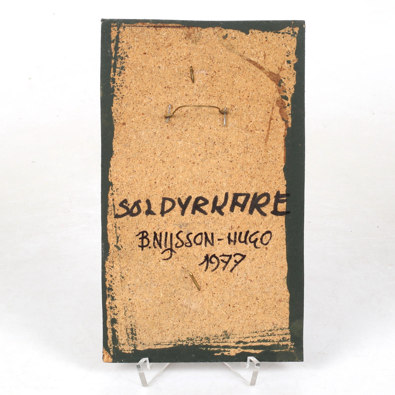 BÖRJE NILSSON-HUGO. “Sun Worshippers”, wall relief, monogram signed ...