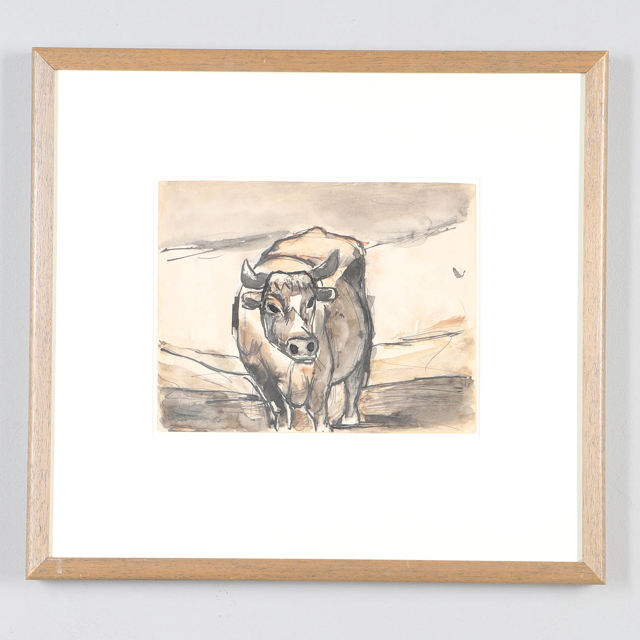 JOSEF HERMAN (1911-2000). HIGHLAND COW.