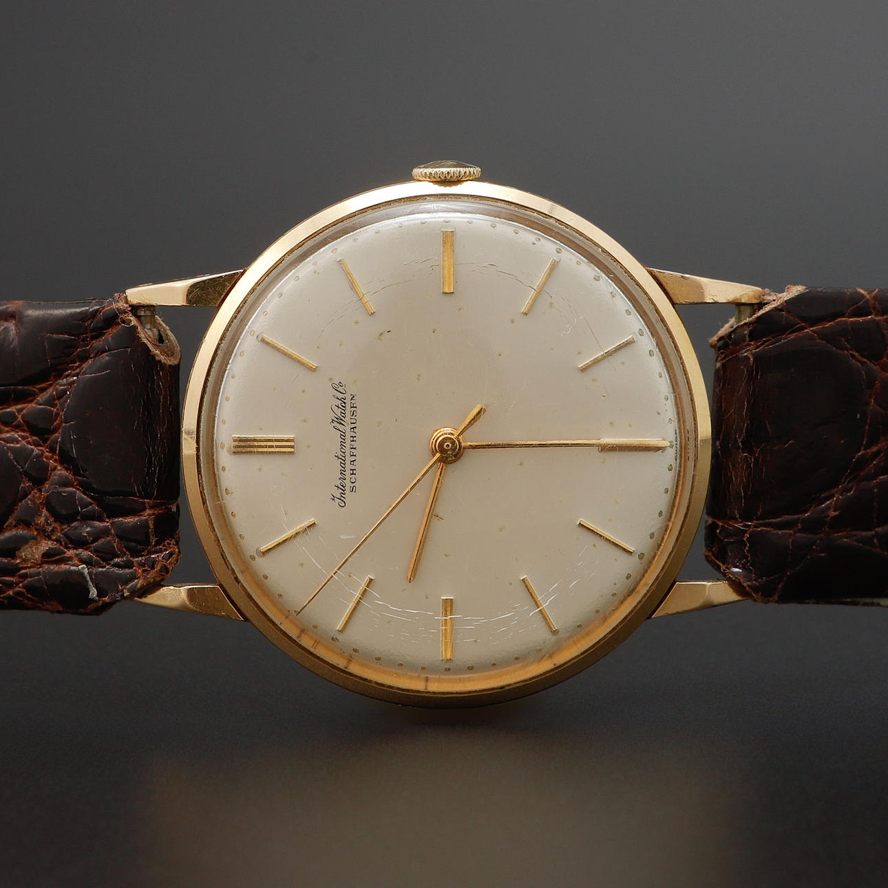 ARMBANDSUR, IWC, 18k guld, manuell, ca 1950.