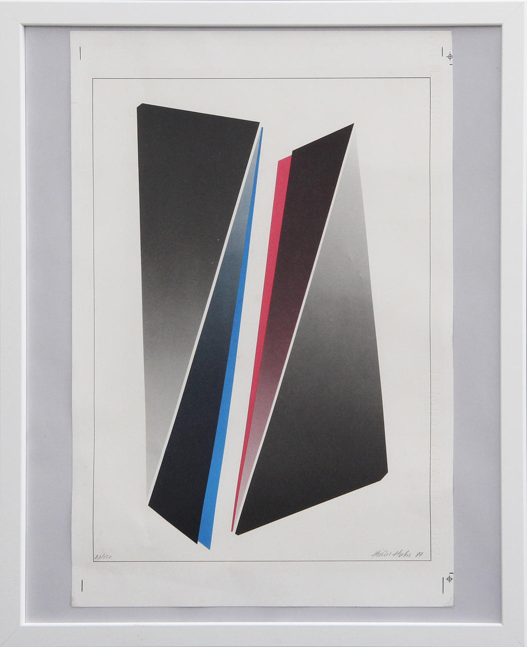 ALEXIUS HUBER. LITO, signerad, 1987.