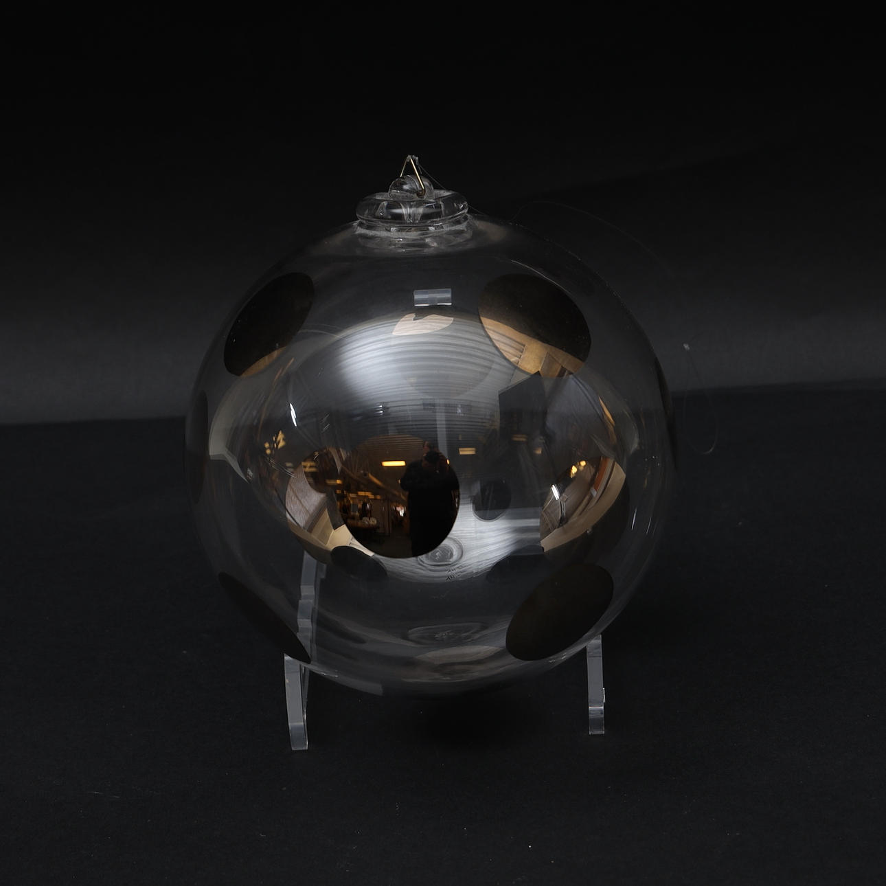 ANNE NILSSON. Window pendant, with partially disappeared decor, monogram signed.