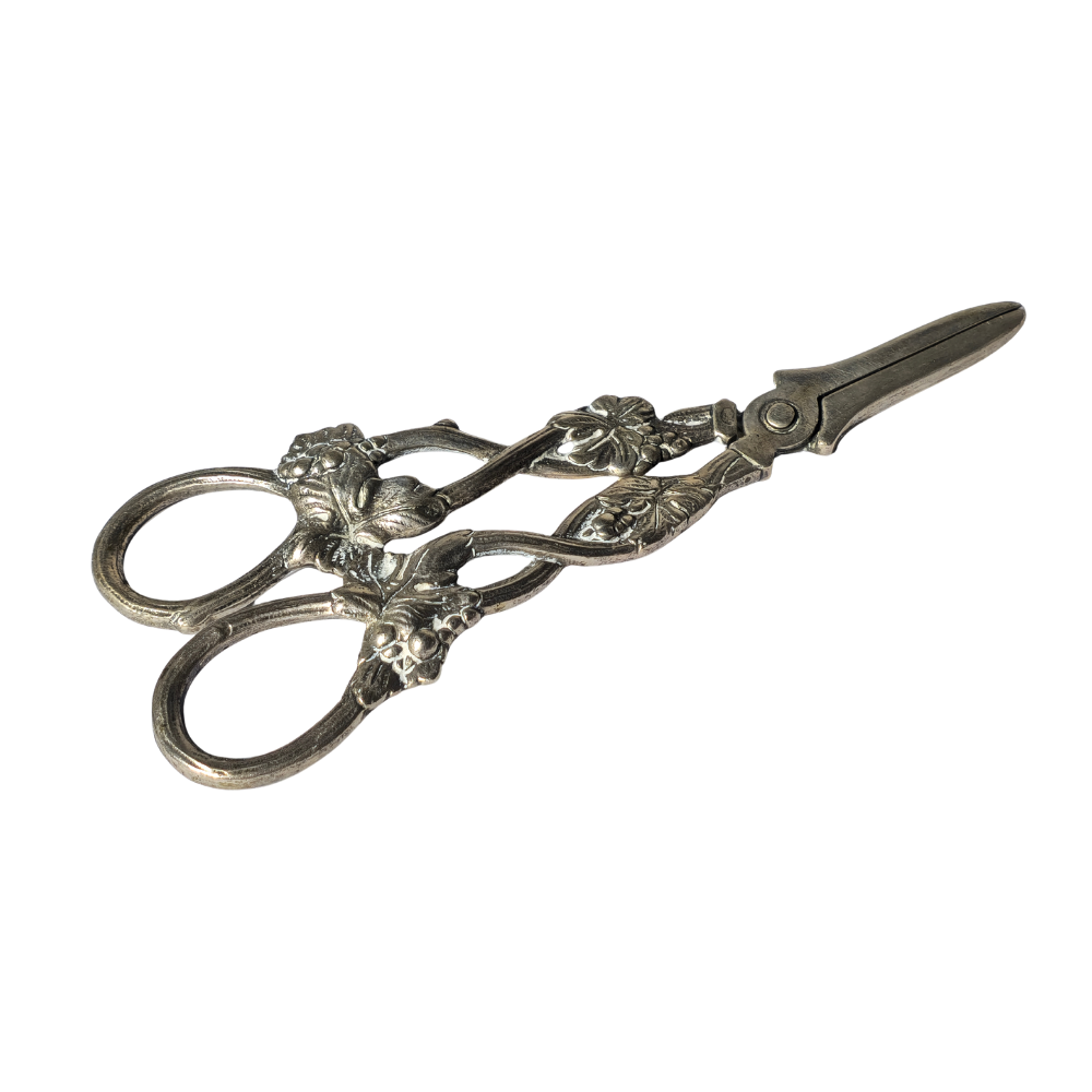 PUNCHED SILVER SCISSORS.