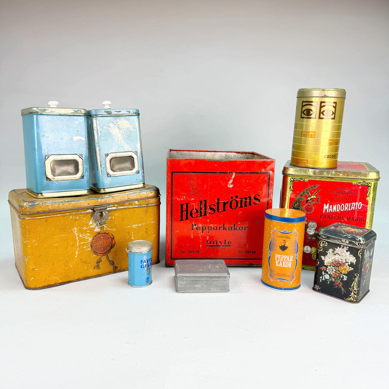 LOT TIN CANS 10 pcs.