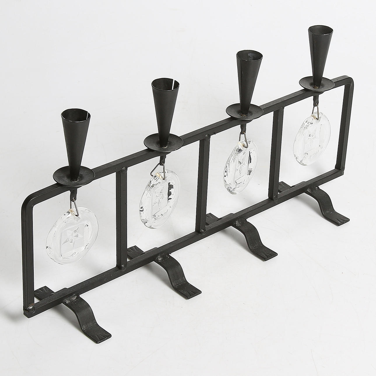 LJUSSTAKE, smidesjärn och glas, Erik Höglund, Boda.