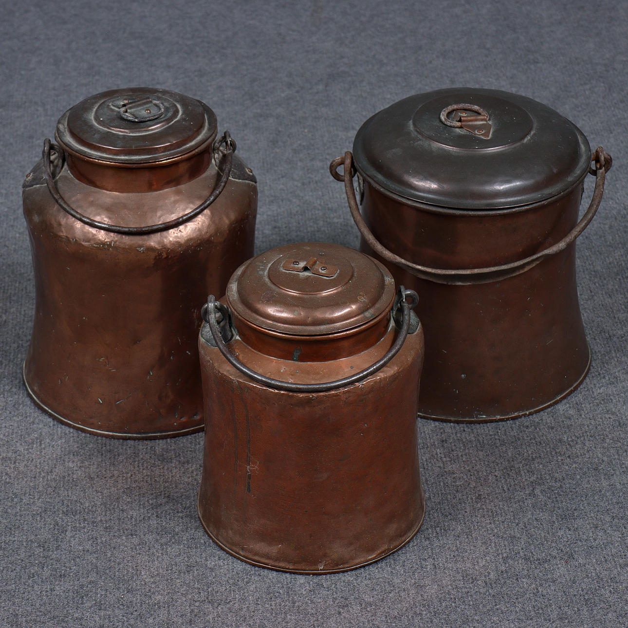 3 KOPPARSPANN MED LOCK.