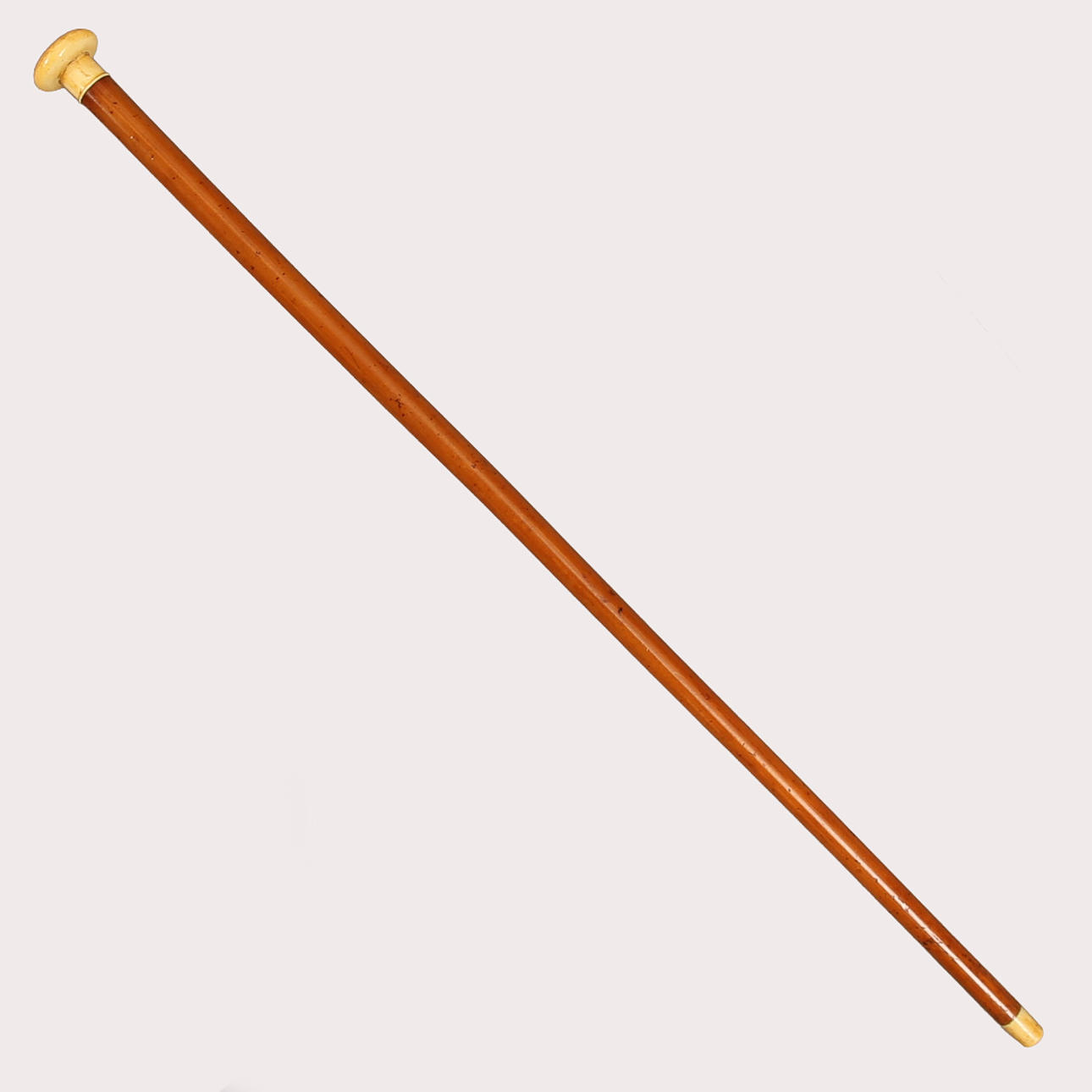 CANE. Leg bud, lacquered birch.
