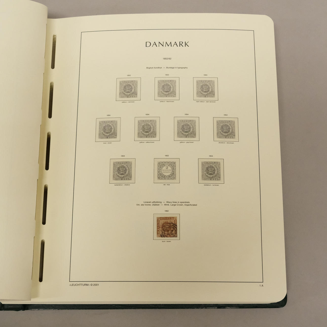 TWO ALBUM STAMPS DENMARK.