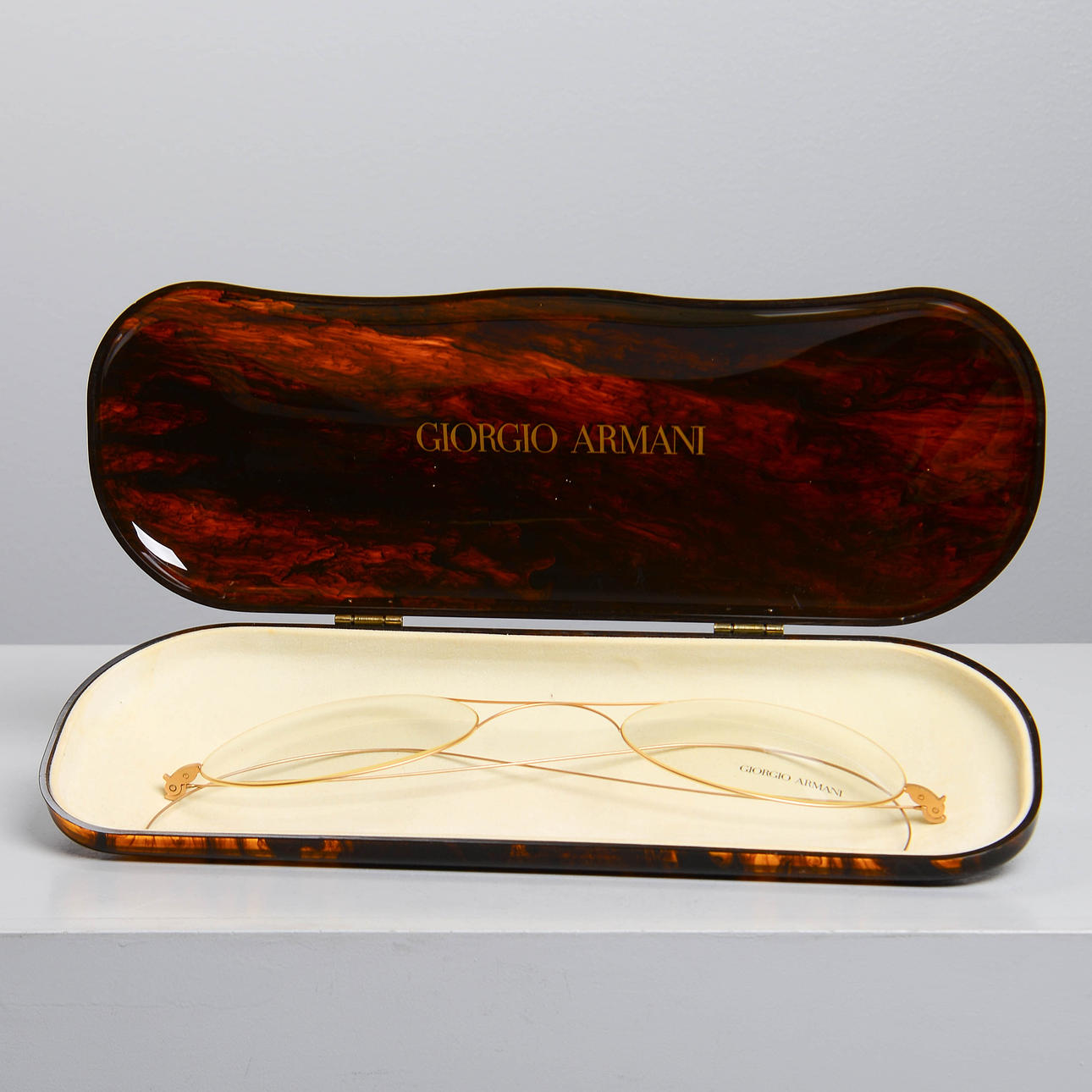 GIORGIO ARMANI, large glasses in case.