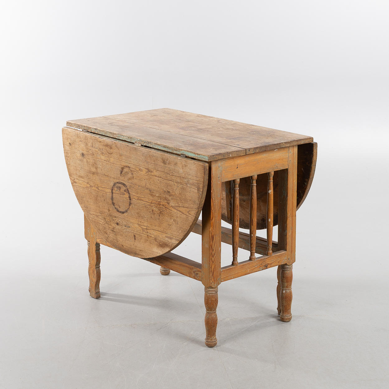 A 19th century wooden table.