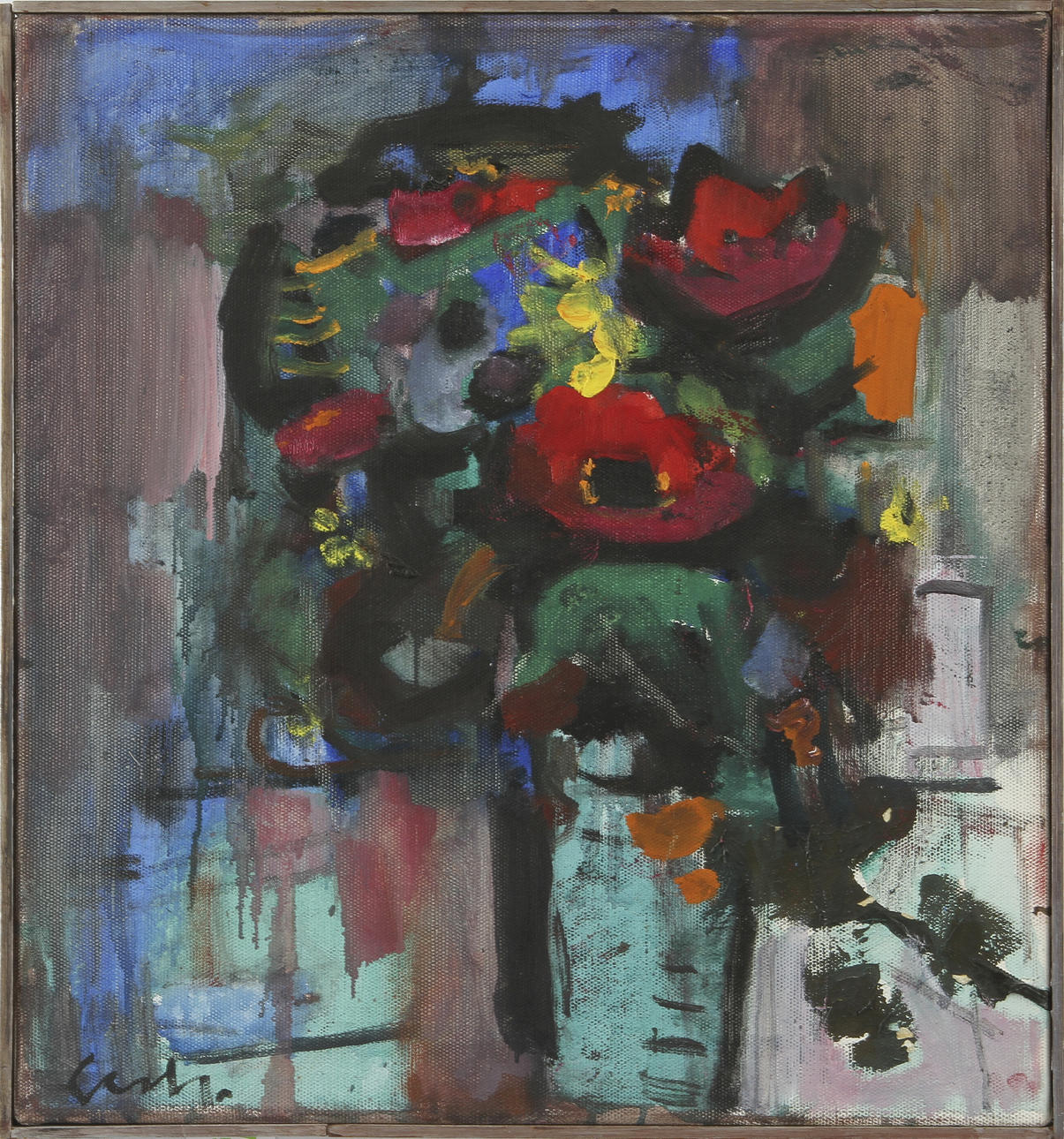 GERHARD LUNDBERG. olja på duk, sign o dat 1966.