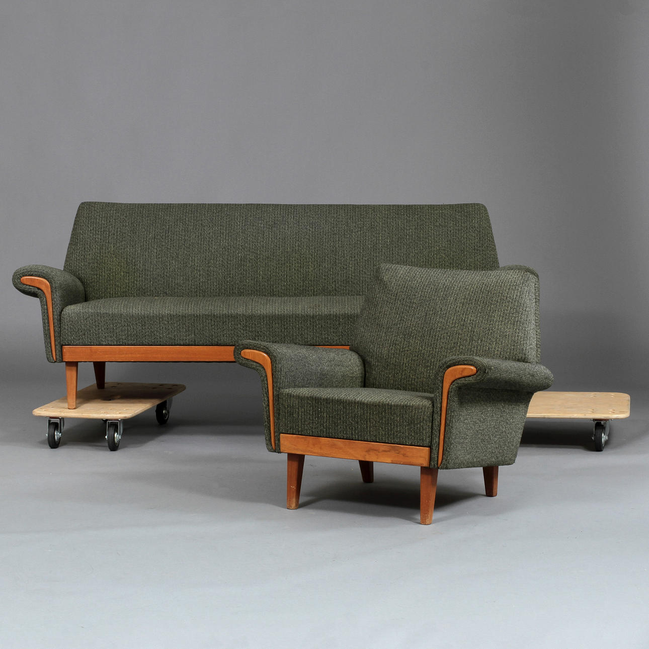 SOFFA samt FÅTÖLJ, , 1950/1960-TAL.