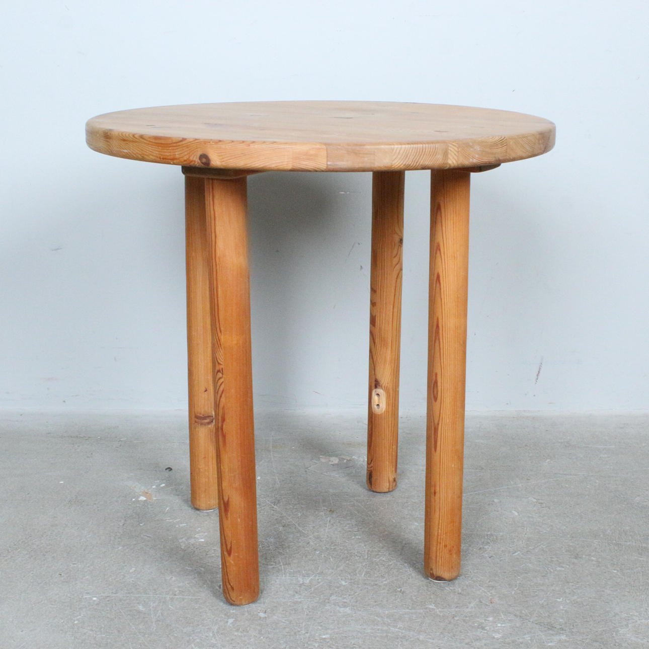 Side table, pinewood, 1970s.